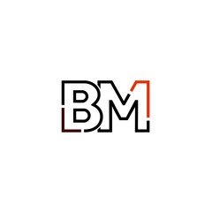 Letter BM logo icon design template elements