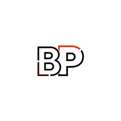 Letter BP logo icon design template elements