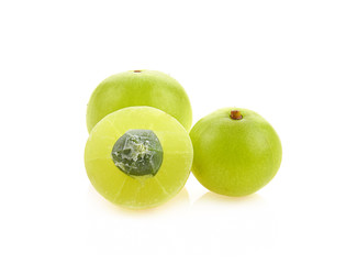 Emblica on a white background