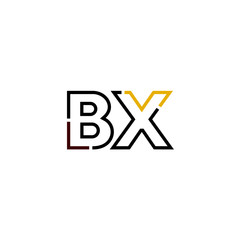 Letter BX logo icon design template elements