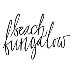 Beach hand lettering design for posters, t-shirts, cards, invitations, stickers, banners.