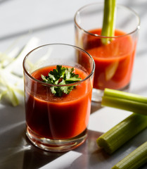  tomato juice with herbs on the table1