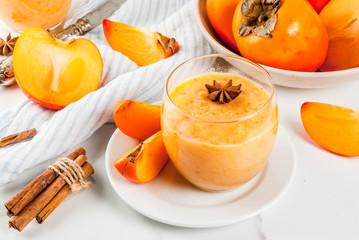 Persimmon fruit smoothie