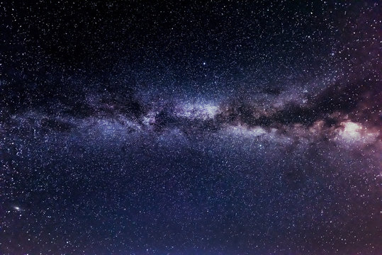 Milkyway view with stars and galaxies © frimufilms