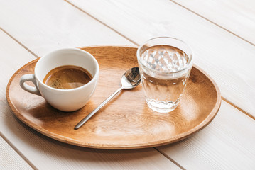 cup of americano coffee