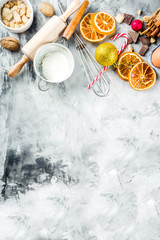 Obraz na płótnie Canvas Christmas winter baking concept