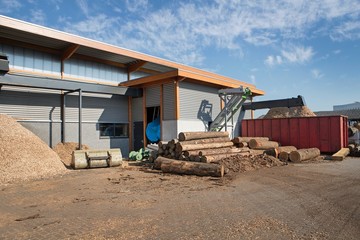 Lumberyard. Sawmill. Staphorst Netherlands.