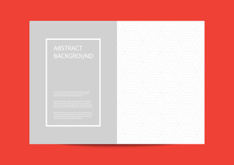 Fototapeta premium Cover template design with geometric shapes
