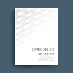 Cover template design with geometric shapes