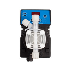 Diaphragm metering industrial pump isolated on white background