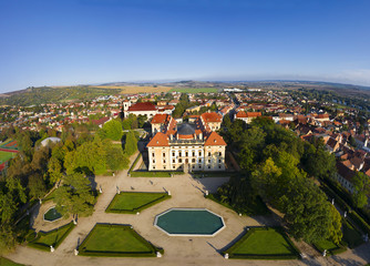 Park and Castle in Slavkov - Austerlitz  near Brno, Moravia region, Czech Republic