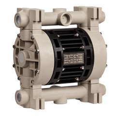 Industrial double diaphragm pump isolated on white background