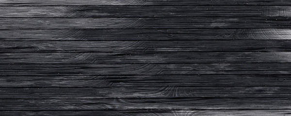 Black wooden floor texture background