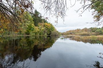 Obraz premium ireland landscape with river