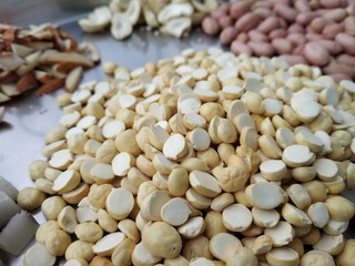 Closeup shot of chana dal..