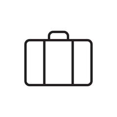 Suitcase Icon Vector Design Template