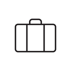 Suitcase Icon Vector Design Template