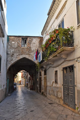 Venosa, Italy, 10/27/2019. A tourist visit in an ancient medieval town.