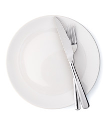 plate and cutlery