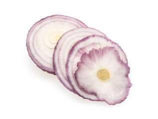 red onion bulb isolated on white background cutout
