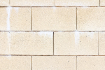 Concrete wall texture background. Natural stones. Building's facade decor. Decorative plaster. House exterior. 