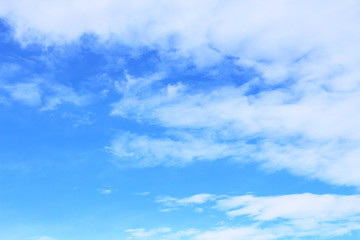Beautiful cirrus clouds. Close-up. Background. Scenery.