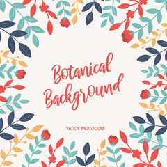 vector botanical background