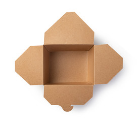 Open cardboard box