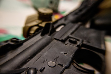 Guns and Ammo, macro photo