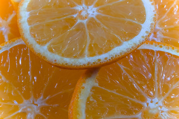 orange slices macro