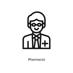 Pharmacist icon vector