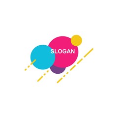 graphic style logo template, abstract design vector