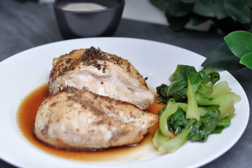 grilled chicken or chicken steak
