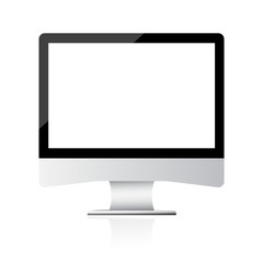 Computer monitor vector.