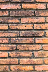 Red brick wall background