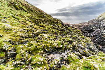 F, Bretagne, Finistère, Küste, archaische Landschaft, Anse de Dalbosc