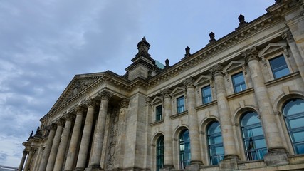 Fototapeta na wymiar Deutsches Parlament, Bundestag und Reichstagsgebäude