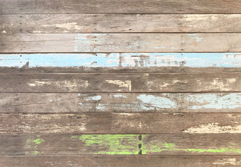 vintage wood background texture with knots and nail holes © Super