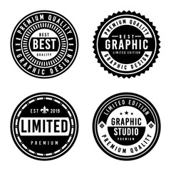 Premium Vintage Badge Design Set