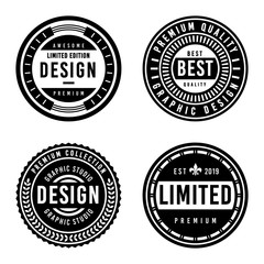 Premium Vintage Badge Design Set