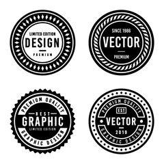 Premium Vintage Badge Design Set