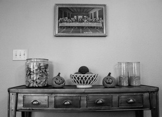 Side Table, interior design. 