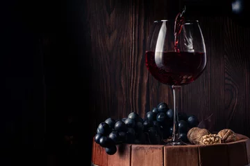 Fotobehang Old red wine. © valkyrielynn