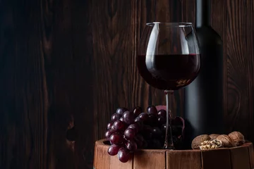 Fotobehang Old red wine. © valkyrielynn