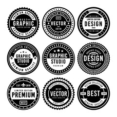 Premium Vintage Badge Design Set