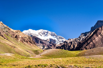 Aconcagua Mountain a view from Argentina.