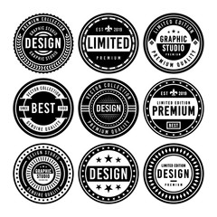 Premium Vintage Badge Design Set