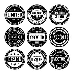 Obraz premium Premium Vintage Badge Design Set