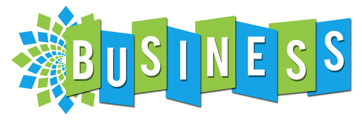 Business Circular Professional Green Blue 