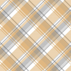 Gold silver color check fabric texture seamless pattern